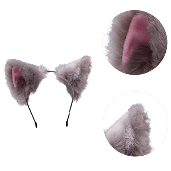 Kissan korvat hiusnauha Cosplay hiusnauha Pehmeä tyttö Naiset söpö Party Headwear