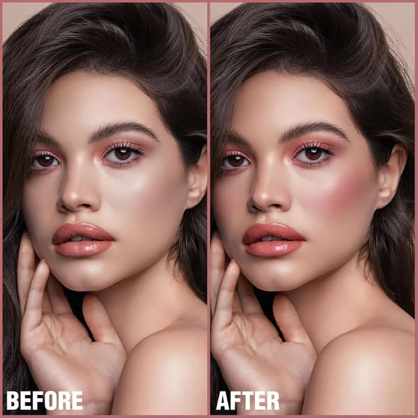 Cream Blush Makeup, Buildable Blush Stick for Cheeks, Matte and Dewy Finish, Long-lasting, Easy Application, Lightweight Multi Stick, ROSE FLUSH