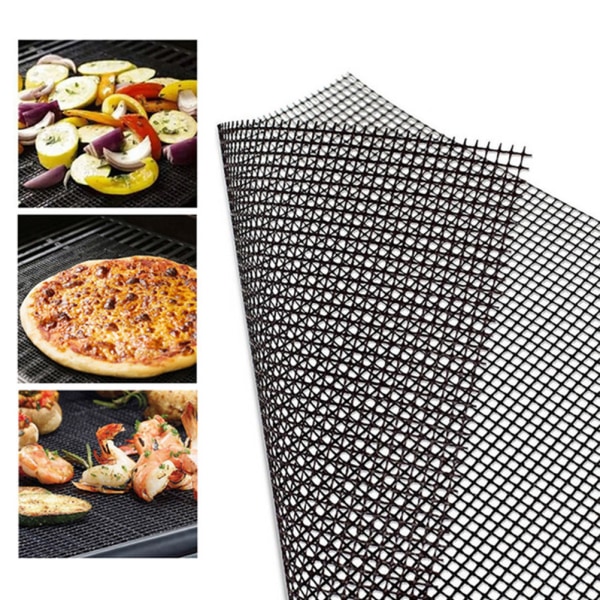 Multifunksjonell Ikke-Klebbende BBQ Grillnett Matte Pad PTFE Baking