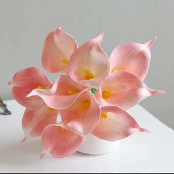 10 st Konstgjorda Calla Lily Blommor Konstgjorda Blommor För