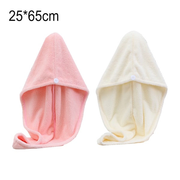 Mikrofiber Hårhandduk Wrap för Kvinnor, 2-pack, Absorberande Snabb Magisk Torkande Hår Turban