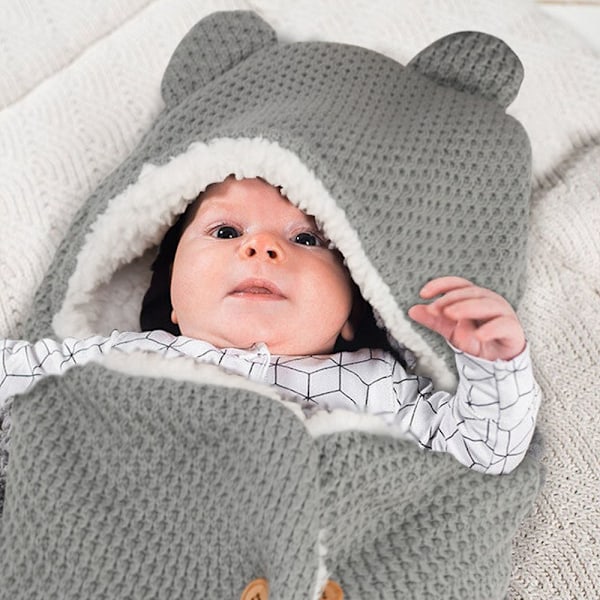 Vadderad babyvagnssovsäck med swaddling