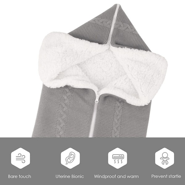 Babyteppe til å swaddling, multifunksjonell sovepose for baby