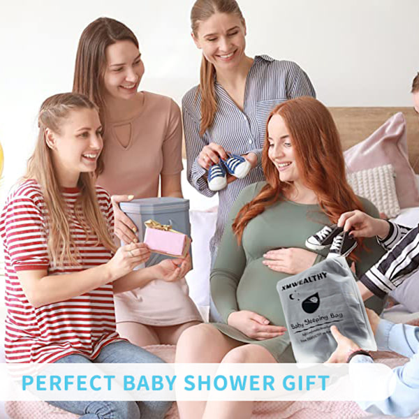 Nyfödd Baby Wrap Swaddlefilt Stickad Sov-Säck