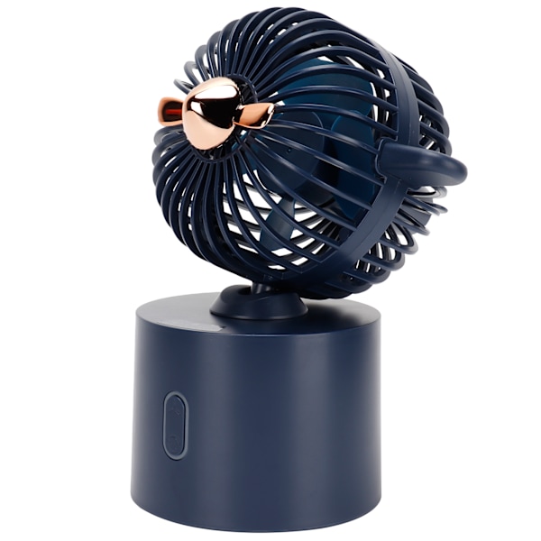 Flyvemaskine Oscillerende Mini Fan USB Opladning Bærbar Håndholdt Fan til Sommer Hjem Kontor Blå