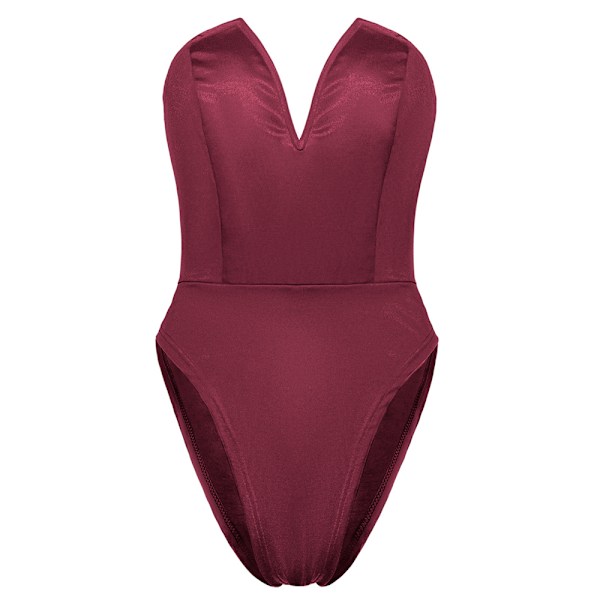 Axelbandslös Tubtopp Bodysuit Sleeveless Leotard Jumpsuit