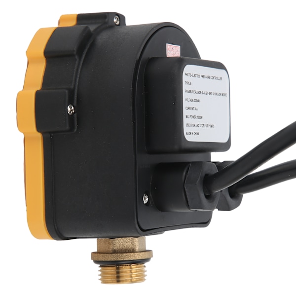Vandpumpe Automatisk Trykregulator med NPT4 Gevind 1500W 30A 0‑60psi E04‑1500AU Stik AC220V