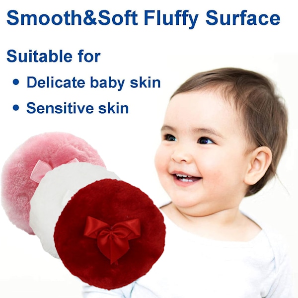 Vertikal lång fluffig svamp stor fluffig puderpuff ansikte kropp skönhetspuderpuff