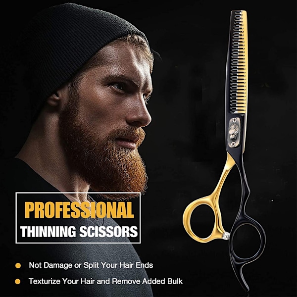 6'' Hårklippningssax Professionell Frisör Sax Stylist Trimming Shear Salong Rakblad Sax