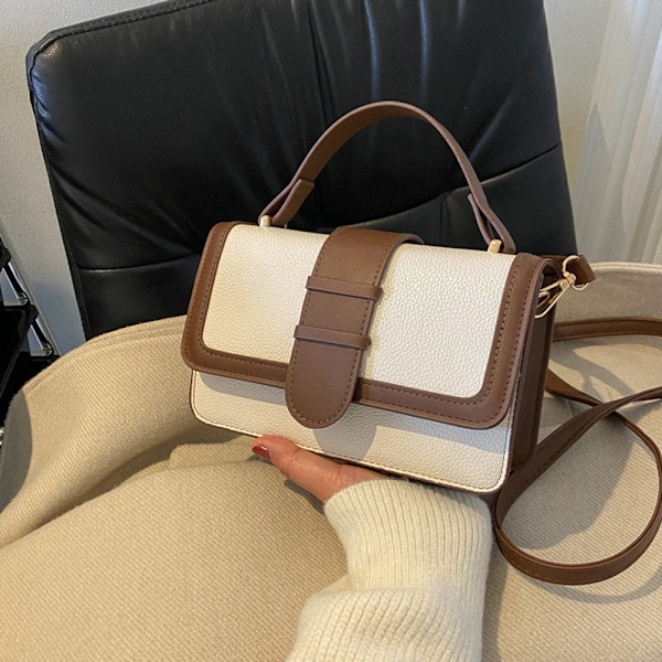 Damer Handväska i konstläder Messenger Bag Läderplånbok Dammode Axelväska