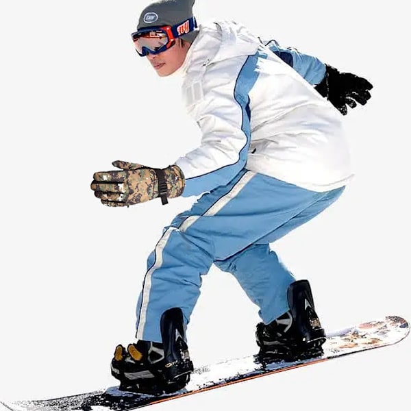 Efterårs- og vinterkamuflage ski varme handsker plus fløjl tyk mode