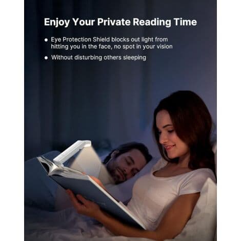 Reading Light, Reading Lamp for Reading in Bed, Rechargeable Book Light
