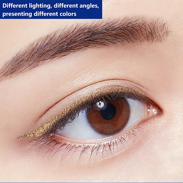 2 st Glitter Sparkle Shimmer Blå & Rosa Gel Eyeliner Makeup Pen Set, Färgglada Sparkle Eye Liner Pen Vattentät Smudge Proof Långvarig