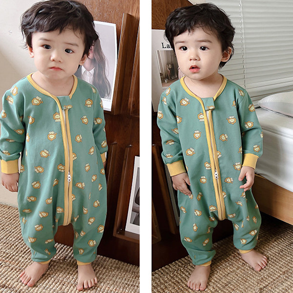 Fire årstider kan bære Toddler Sleep Sack med fødder, letvægts åndbar langærmet quiltet