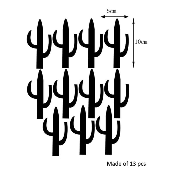 PVC-kaktusformade självhäftande Avtagbara DIY-väggklistermärken Sovrum
