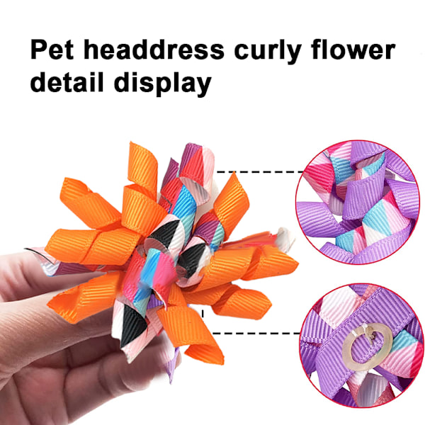 Små hundhår bågar lockiga Yorkie Topknot katt valpar hår accessoarer Bowknot grooming tillbehör