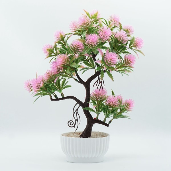 Keinotekoinen ruukkukasvi sisustukseen, Bonsai-tyylinen kukkaruukku