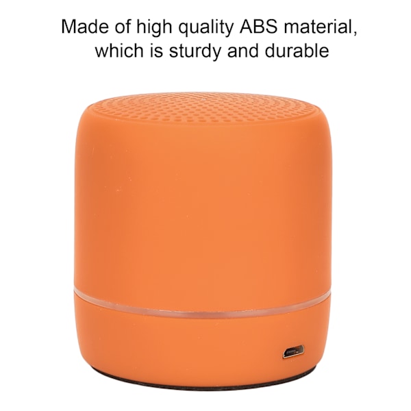 Portabel Bluetooth 5.0 Högtalare Bass Stereo 280Hz‑16KHz Mini Resehögtalare för Utomhus Orange