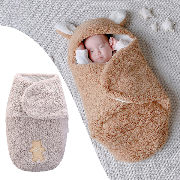 Nyfödd Mottagningsfilt Baby Sovfilt Swaddle