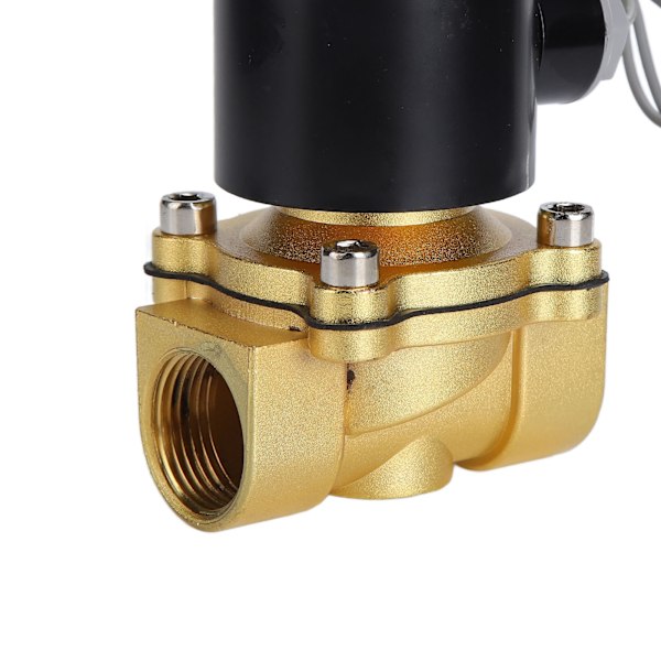 Messing Elektrisk Solenoidventil Følsom Respons Normalt Lukket Luftventil til Automatisering Udstyr AC220V