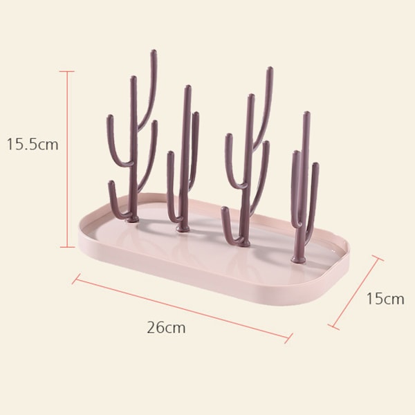 Plassbesparende benkeplate for tørking av babyflasker, tørkerack for babyflasketilbehør