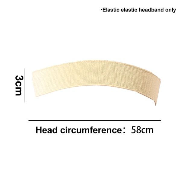 7 st Wig Elastic Band för Edges Hårkantborste och Kam Mjuk Kantband Justerbar Wig Edge Band Elastic Band