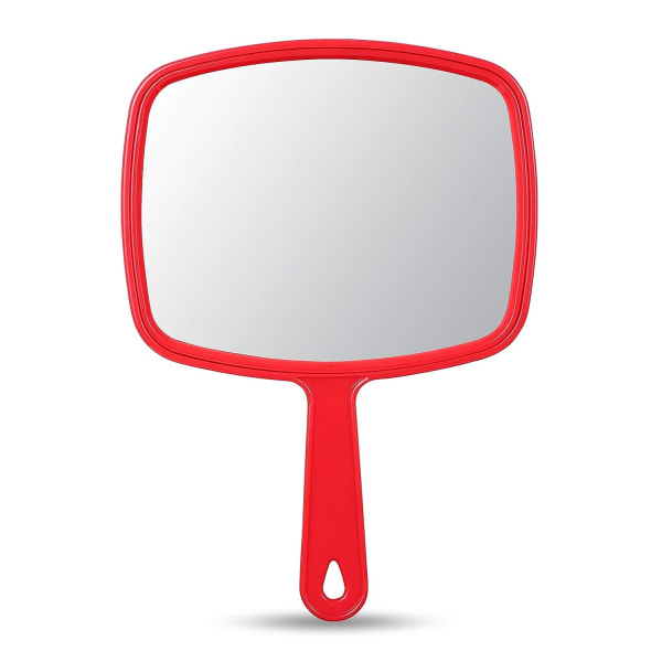 Large Hand Mirror with Comfy Handle for Men & Women -