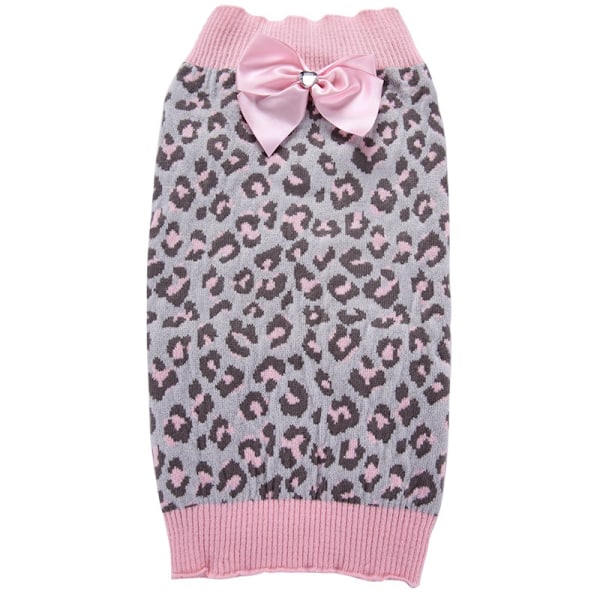 Vinter Leopard Varmt Kattesweater Mode Strikket Vest til Katte Hvalpe Små Dyr