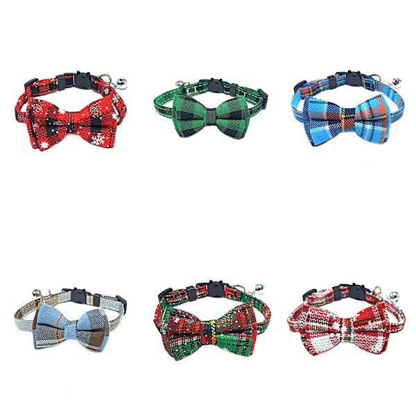 Halsband för hund, husdjurshalsband med justerbar hundfluga, husdjurshalsband för pojkar och flickor