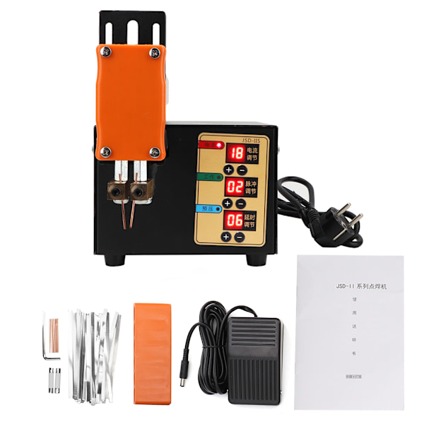 3KW Lithium Batteri Digital Display Puls Svejsning (DE stik (16A, 4.8mm) 220V)