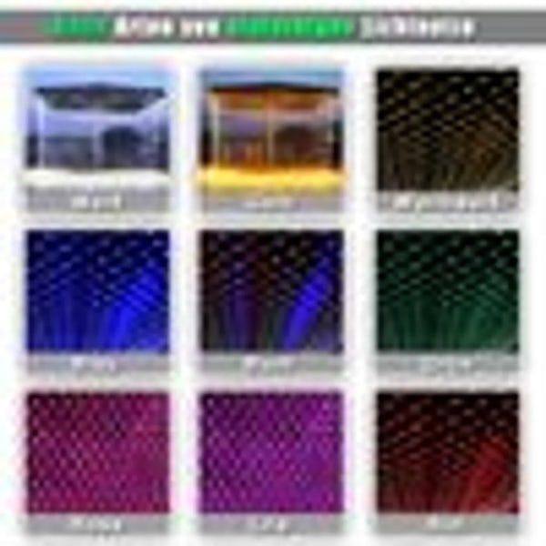 6X4m 880LED LED-ljusslinga inomhus utomhus julbelysning