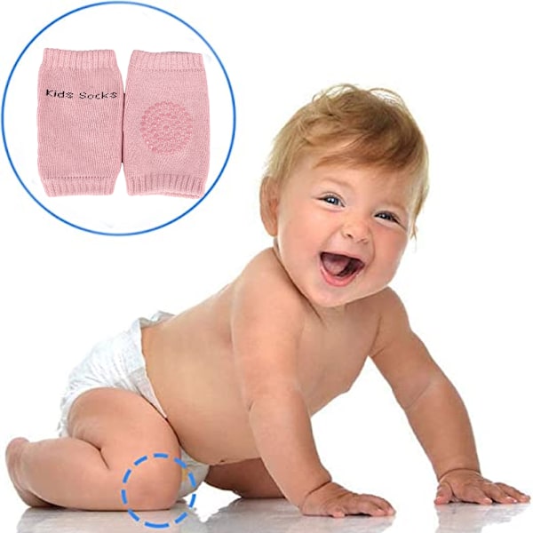 Babykrypmatta med halkfria knäskydd för att skydda barnets knän