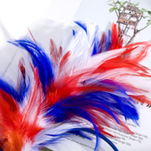 Fjäderdiadem färg bröllop fjäder topphatt diadem Halloween boll huvudbonad Diadem Hårband Bröllop