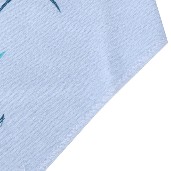 5-pack Baby Spädbarnsbandanas Unisex Mjuka Babysalivkläder Halsduk för Drool Blå