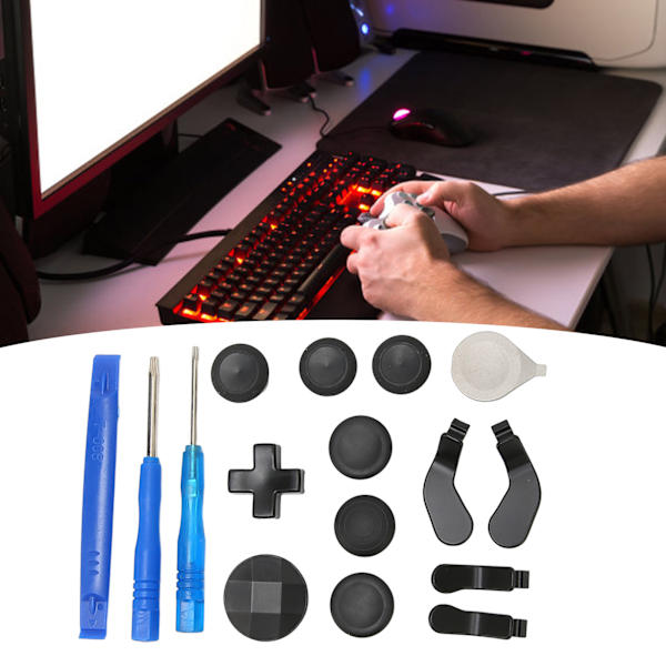 Tillbehör för Elite Series 2-kontroll - Speltillbehör - Ersättning för Xbox One Elite Series 2 - Plätering Svart