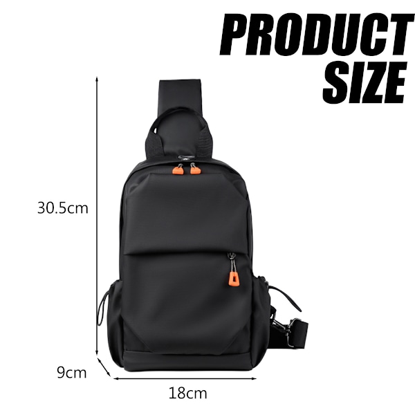 Mode Casual Commuter Messenger Sling Ryggsäck Slingväska Resa Vandring Bröstväska