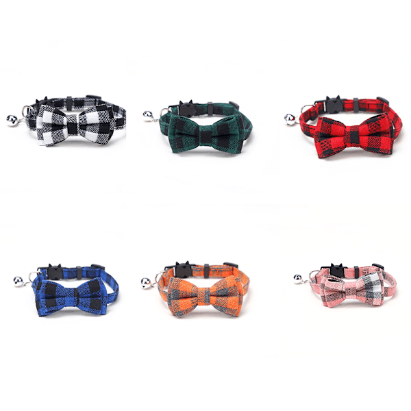 Halsband för hundar, husdjurshalsband med justerbar hundfluga, husdjurshalsband för pojkar och flickor