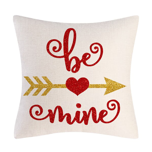 Sett med 4 romantiske dekorative putetrekk 45 x 45 cm, Valentinsdag