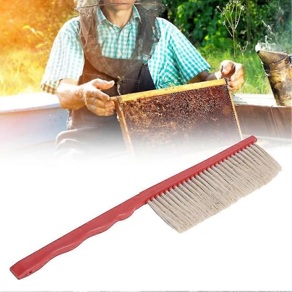 Beekeeping Tools - Single Row Bee Brush with Plastic Handle for Cleaning Beehives