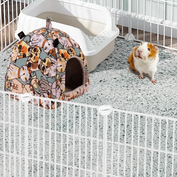 Marsvinshus säng komfort hamstergrotta stort gömställe för igelkottsbo hamsterburtillbehör