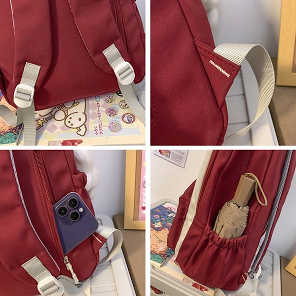 Söt Ryggsäck för Skolan, College, Lätt Ryggsäck för Kvinnor Män för Resor, Skolan, Arbete