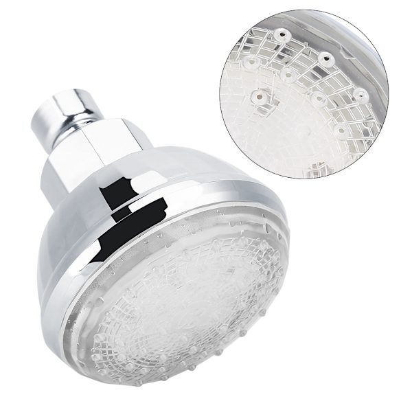 Romantisk 7 Farver Automatisk LED Farveskiftende Bruseshower Hoved Badeværelse Sprinkler
