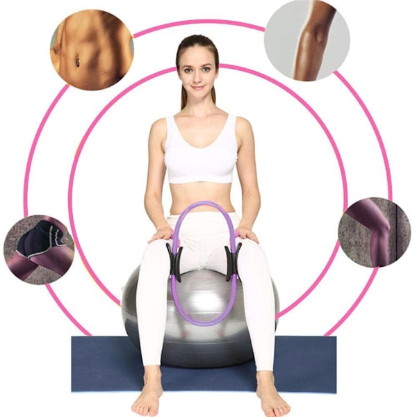 Pilates-rengas, kuntoiluväline, harjoitteluväline sisälihasten vahvistamiseen &Väri:Tyyli 1;Osien määrä:1
