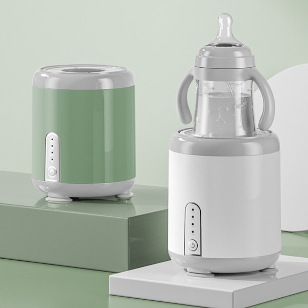 2-i-1 Enkel Serveringsflaskevarmer | Varmer raskt opp flasker med morsmelk eller formel | Steriliserer smokker | Kompakt design