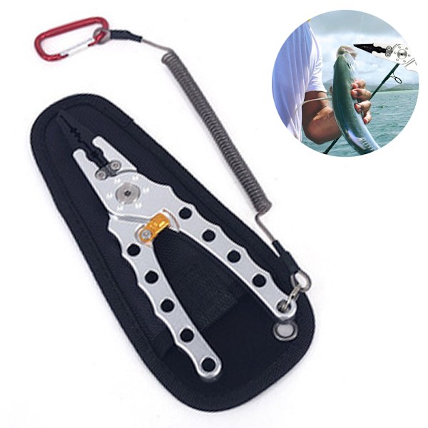 1 st Fiske Tång Verktyg, Fiske Verktyg Set, Bärbar Fiske Tång & Fisk Grepp Set Läpp Grepp Grip Kroken Avlägsnare Verktyg för Sportfiskare