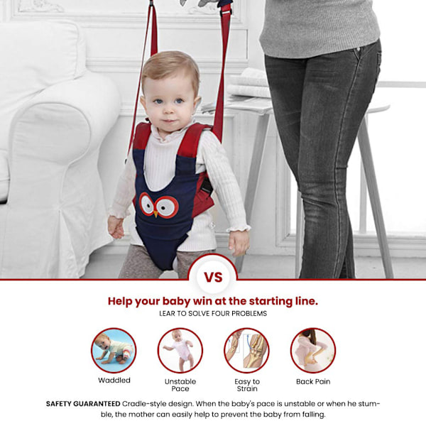 Handheld Baby Harness for Walking Kids Walker Helper Walking Assistant Belt Child Learning Walk Support Assist Trainer Tool