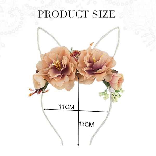 Simulerade blomsterdiadem för bröllop, fester och födelsedagar