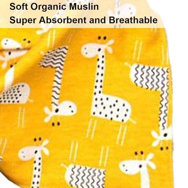 Organiska Bomullsbandana-Snuttefilt i Pastellfärger, 5-pack, Ensamma Färger för Pojkar och Flickor