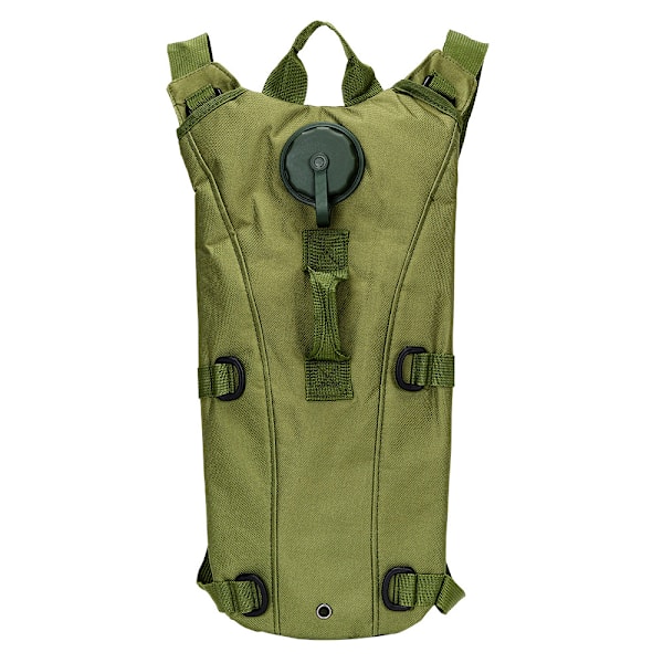 Ulkoilmapyöräilyyn tarkoitettu hydratointireppu, jossa on 3L:n lineri armeijan camouflage-kuvioinnilla, taktinen hydratointireppu