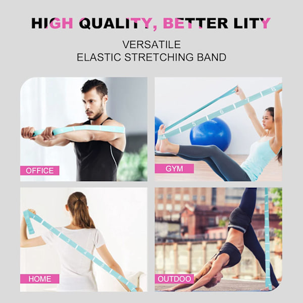 Stretch Band Elastisk Motstandsøvelsesbånd for Balletdans Gymnastik Trening
